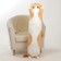 Skill of a soft toy "cat", 130 cm, redhead color