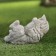 Garden figure "kitten" gray, 13x18x10cm