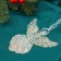 Christmas tree decoration "Angel overflow" 12x10.5 cm, transparent