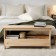 Barks with a storage department Perjohan, 100x25x45, Massive Pine