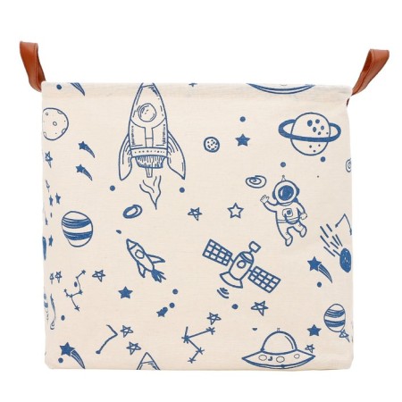 Basket for toys "in space" 30x30x30 cm-3