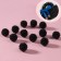 Beads sewing “blackberries”, d = 12 mm, 500 g, black color