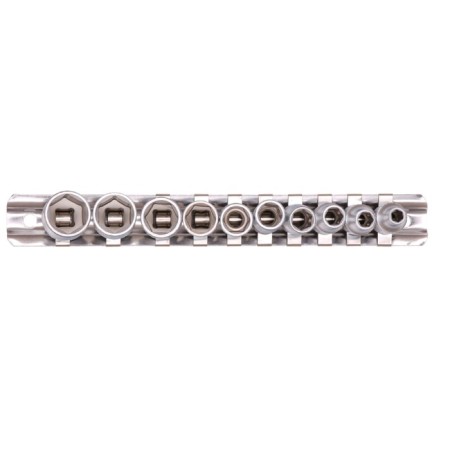Set of end heads Stels 13602, 1/4 ", hexagonal, CRV, 4-13 mm, 10 pcs.-1