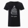 Women's T -shirt "Christmas tree", black color, size 52