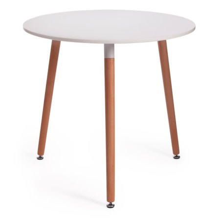 Table Mars (Mod, T1004) MDF/tree, white/natural 80x80x75cm
