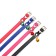 Matte collar with a bell, 30 x 1 cm, mix of flowers