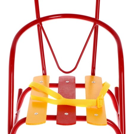 Puppet sledges with a pusher, red color-1
