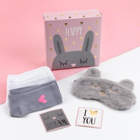 New Year's gift set "Happy" Mask for sleeping-1