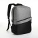 City backpack with USB from lightning textiles, 2 pockets, black/gray color