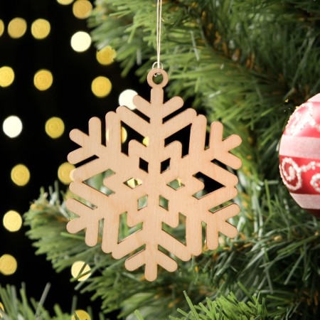 Toy on the tree "Snowflake" 8x9 cm