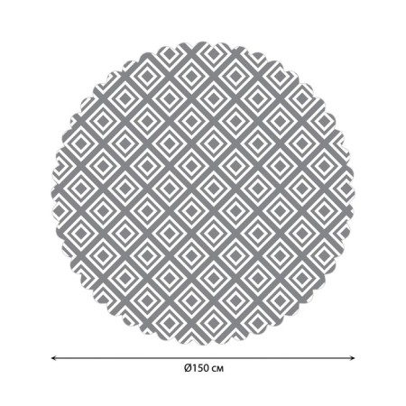 The tablecloth “square gray”, round, Saten, d = 150 cm-1