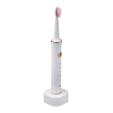 Electric toothbrush Luazon LP-002, vibration, 31000 DV/min, 4 nozzles, batteries, white-2