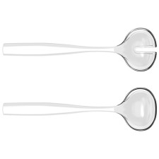 A set of cutlery for the Guzzini Dolcevita salad, 2 items, the color is pearl