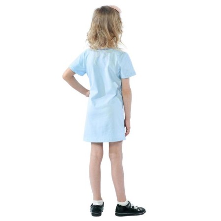 Children's dress Childhood, height 110 cm, light blue color-3