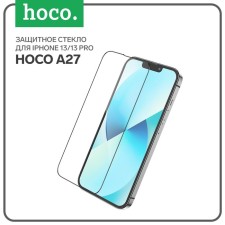 Hoco A27 Protective Glass, for iPhone 13/13 Pro, anti -prints, anti -scratches, black frame