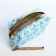 Cosmetic bag with lightning, blue color
