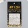 Sticker of rhinestones plastic "various diameters" mix gold/silver 10.5x16 cm
