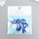 Decor for creativity plastic "Rhinestones Round. Indigo" (set 10 pcs) 1.8x1.8 cm