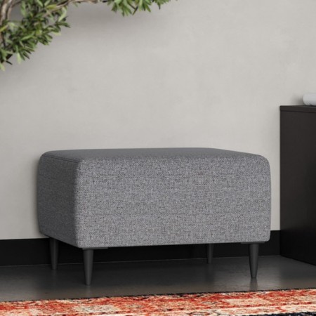 Pouffer "Kirkas", 560 × 360 × 430 mm, fabric mint, color light gray