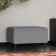 Pouffer "Kirkas", 560 × 360 × 430 mm, fabric mint, color light gray