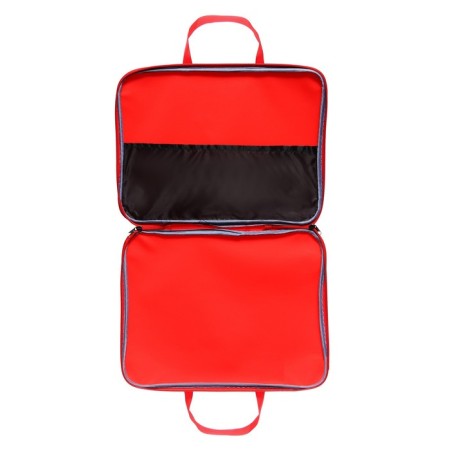 Folder with handles Textile A4, 360 x 270 x 20 mm, inner pocket Calligrata, "Office" 1Sh421, Red-5