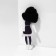 Brooch "Girl" in a skirt, color in silver
