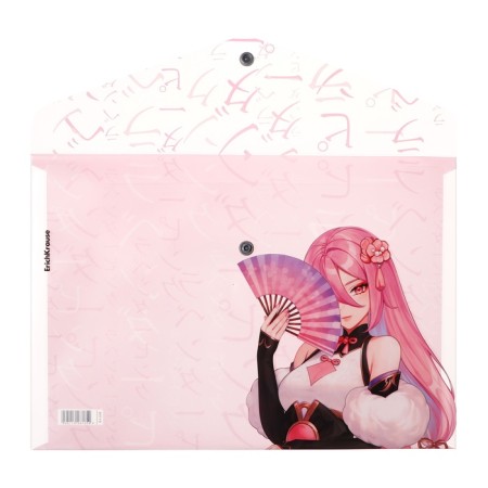 A4 button, 160 μm, Erichkrause "Manga Girls", translucent, glossy, mix-6