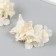 Flowers for decorating "hydrangea" white-yellow 10x10 cm