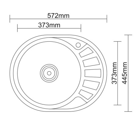 Kitchen car wash Accoona AB4557-L, Sredal, Left, thickness 0.6 mm, 570x450x165mm, glossy-4