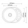 Kitchen car wash Accoona AB4557-L, Sredal, Left, thickness 0.6 mm, 570x450x165mm, glossy