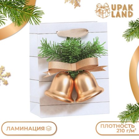 Laminated "bells" package, 11.5 x 14.5 x 6 cm