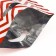 Gift, metallized package, "zig-zag" red 17x25 cm, 20 microns 10 pcs set