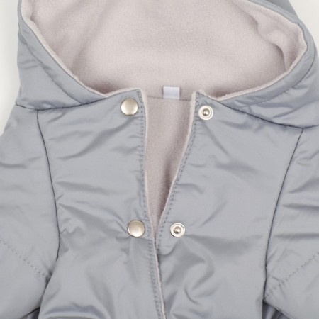 Winter overalls for animals, fleece, l (ds 28-30 cm, og 40-44 cm, ok 32 cm), gray-7