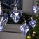 Garland “thread” 3 m with nozzles “heart bulbs”, IP20, transparent thread, 80 LED, white glow, 8 modes, 220 V
