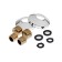 Accoona A7177 bath mixer, two -wound, with shower set, brass, chrome