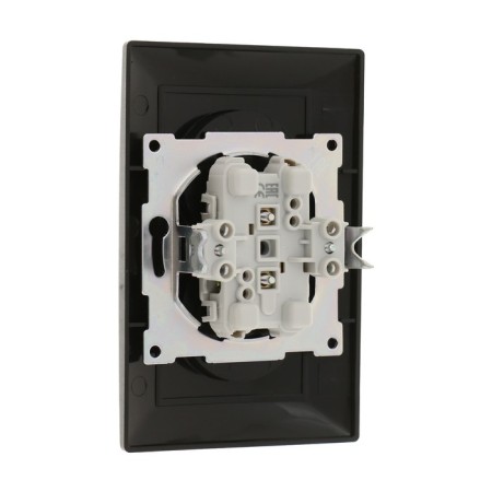 Double Luazon Lighting "Antei", 10 A, hidden, without salary, black-2
