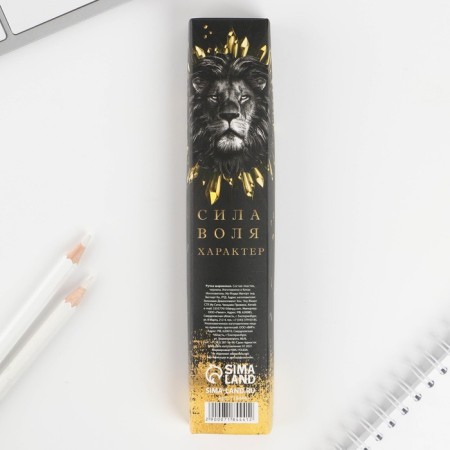 Handle Blood Blue Paste 0.38 mm “Victories in everything” matte plastic, in a gift box-4