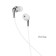 Hoco M71 headphones, wired, vacuum, microphone, 3.5 mm, 1.2 m, white