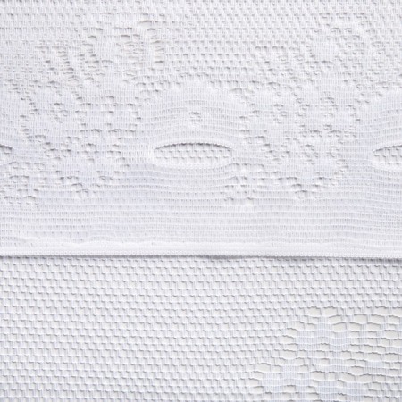 Tulle to the kitchen without curtain tape, 200x165 cm, white color, 100% polyester-2