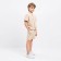 Set for a boy (shirt, shorts) minku beige color, height 128