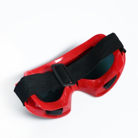 Glass-mask for motorcycle driving, chameleon glass, red-2