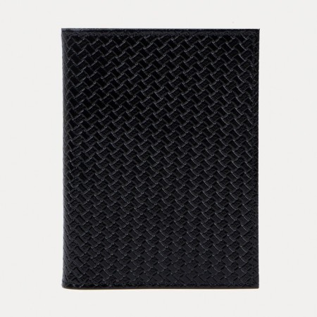 Cover for auto documents and passports, braid, black color