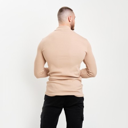 Male turtleneck, beige color, size 48-5