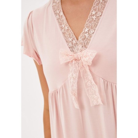 Kimberly night shirt, size S, peach color-2