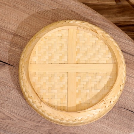 Vase wicker, from bamboo 35x30x8 cm-4
