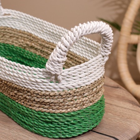 Basket wicker mix 35x20x20 cm-5