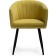 Stool on a metal frame of the jack metal/velor, black/yellow 59x57x83 cm