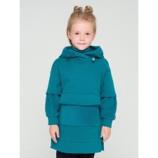 Анорак флисовый для девочек Pelican, рост 110 см, цвет изумрудный