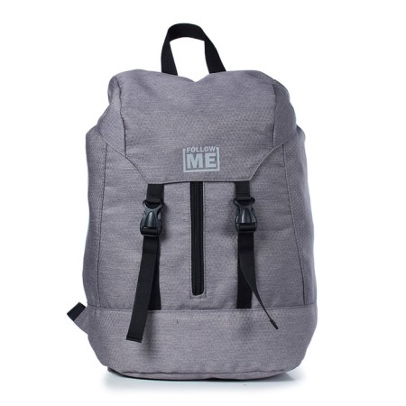 Youth backpack, synthetic fabric, 275x425x205 cm, gray-1