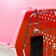 Carriage for animals is plastic, 47.5 x 33 x 31 cm, pink